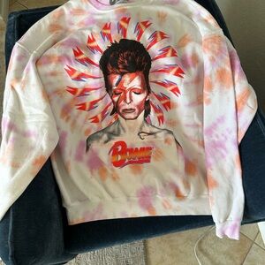 Urban Outfitters | David Bowie Graphic Tie-Dye Sweatshirt